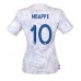 Maillot de foot France Kylian Mbappe #10 Extérieur vêtements Femmes Monde 2022 Manches Courtes